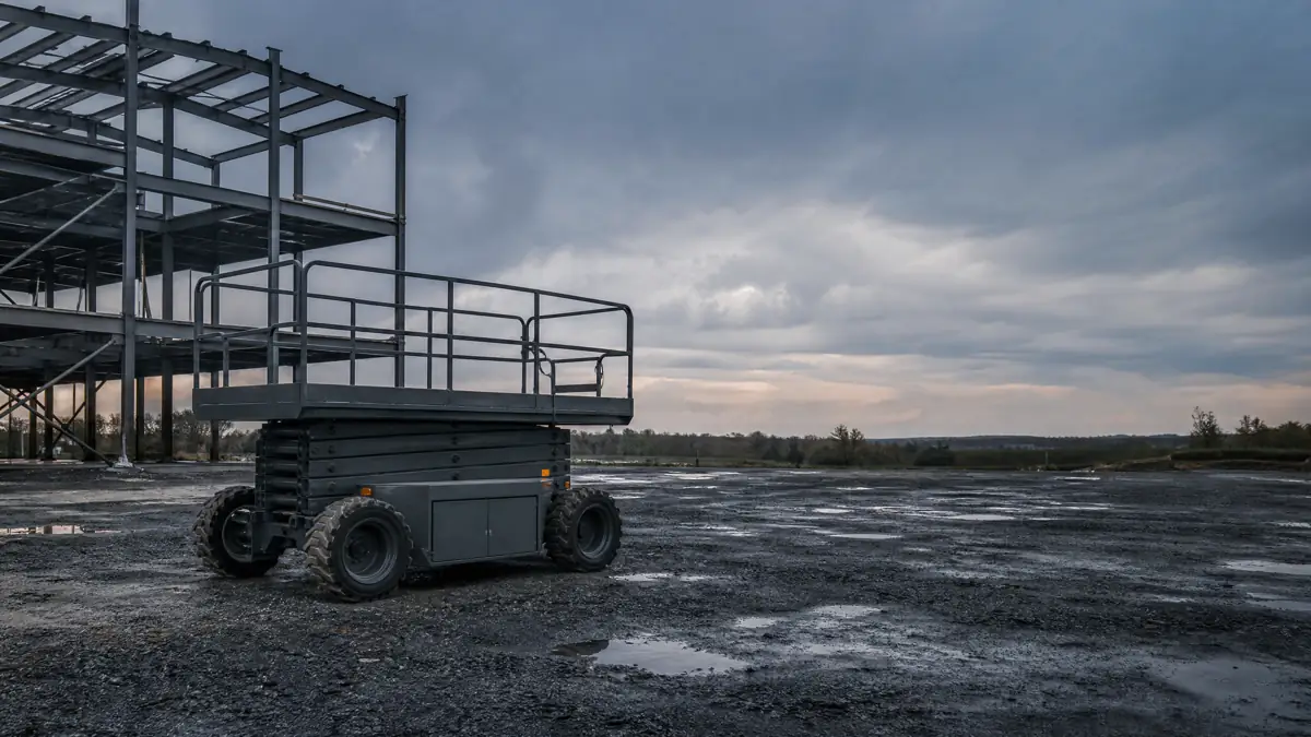 Rough Terrain Scissor Lifts jobsite access in Raleigh